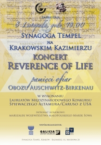 Koncert Reverence of Life - plakat
